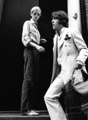 Ron Galella,   Twiggy and Justin de Villeneuve outside of Bert Stern’s Studio, New York, 1967
