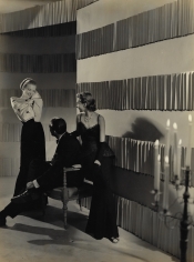 George Hoyningen-Huene, Fashion Sitting, Evening Dresses, Harper's Bazaar, 1940's, Vintage Print