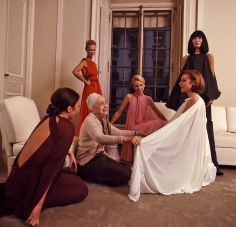 Harry Benson, Madame Grès with Models, Paris, 1973