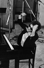 Daniel Kramer, Bob Dylan with Raised Arms at "Bringing it All Back Home" Recording Session, New York, 1965