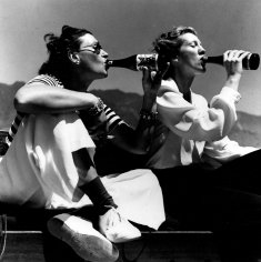 Toni Frissell, Two Models Drinking El Coyote Beer, 1940's