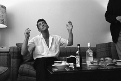 Sid Avery, Dean Martin in his dressing room, "ostentatiously avoiding temptation," in Hollywood, 1961