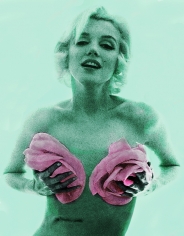 Bert Stern, Marilyn Monroe, "The Last Sitting", With Roses, Mint Green