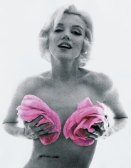 Bert stern  Marilyn Monroe, “The Last Sitting”, With Roses, Pink tint