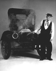 Sid Avery, Buster Keaton with Dyinging Car, 1964