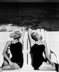 Louise Dahl-Wolfe, Twins at the Beach, Harper’s Bazaar, 1949