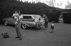 Sid Avery, Jackie Cooper with Wife Barbara and Children at Home, 1961