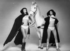 Chris von Wangenheim, Untitled (Two Models with Horse), 1975