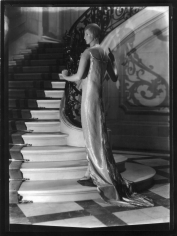 Man Ray, Mannequin in Paul Poiret dress on Staircase, circa 1925