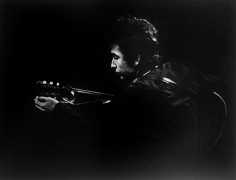 Daniel Kramer, Bob Dylan in Profile with Guitar, Town Hall, Philadelphia, 1964