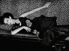Louise Dahl-Wolfe, Mary Jane Russell on Leopard Sofa, Paris, 1951
