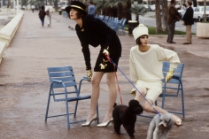 Denis Piel, Tatjana Patitz, Laetitia Firmin-Didot, Cannes, Paris: A New Mood, VOGUE USA, 1986