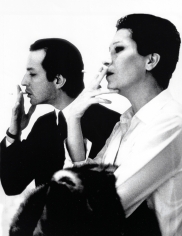 Rose Hartman, Elsa Peretti and Fred Hughes at the Marlborough Gallery, 1992