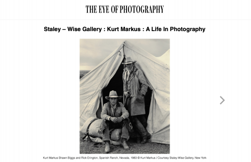 L'Œil de la Photographie: Kurt Markus - A Life In Photography